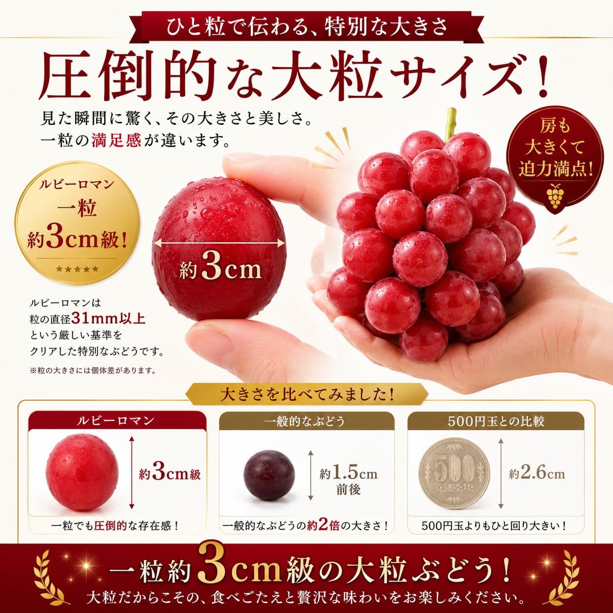Amazon.co.jp: 【石川県が誇る最高級ぶどう】ルビーロマン 糖度18度